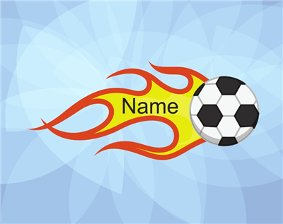 Tefillin bag Sports Soccer Flame Blue
