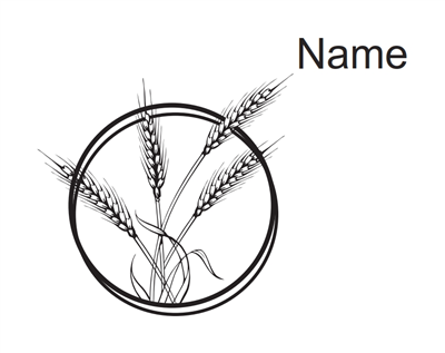 Tefillin bag Sheaves of Wheat bw