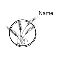 Tefillin bag Sheaves of Wheat bw