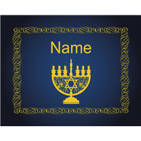 Tallit bag Menorah Scroll