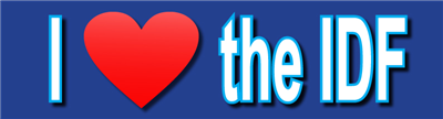 Bumper Sticker - I love IDF