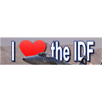 Bumper Sticker - I love IDF