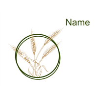Tallit bag Sheaves of Wheat green