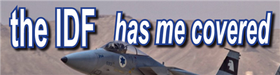 Bumper Sticker - covered by IDF