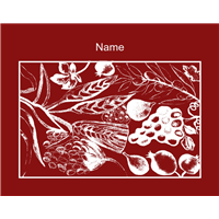 Tallit bag Seven Species woodcut